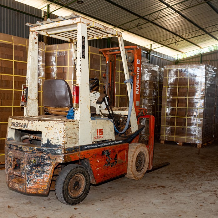 forklift at shenly grow warehouse